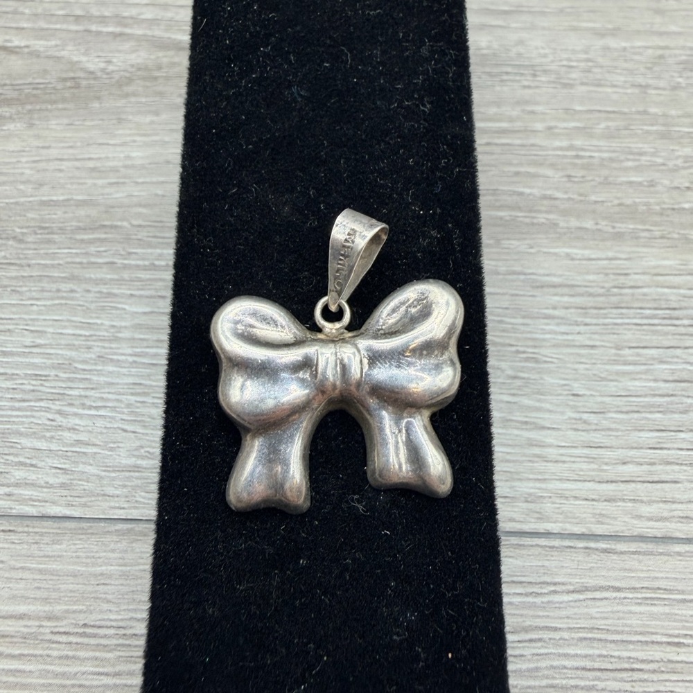 Sterling Silver Bow Brooch